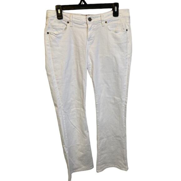 Paige Womens Size 29 (32 in Waist) White 'Laurel Canyon' Low Rise Bootcut Jeans - Picture 7 of 7
